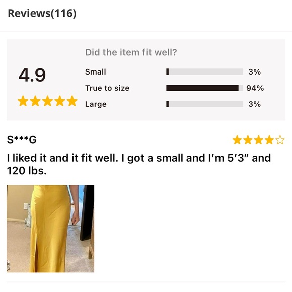 Commense One Shoulder Yellow Dress - Picture 15 of 16